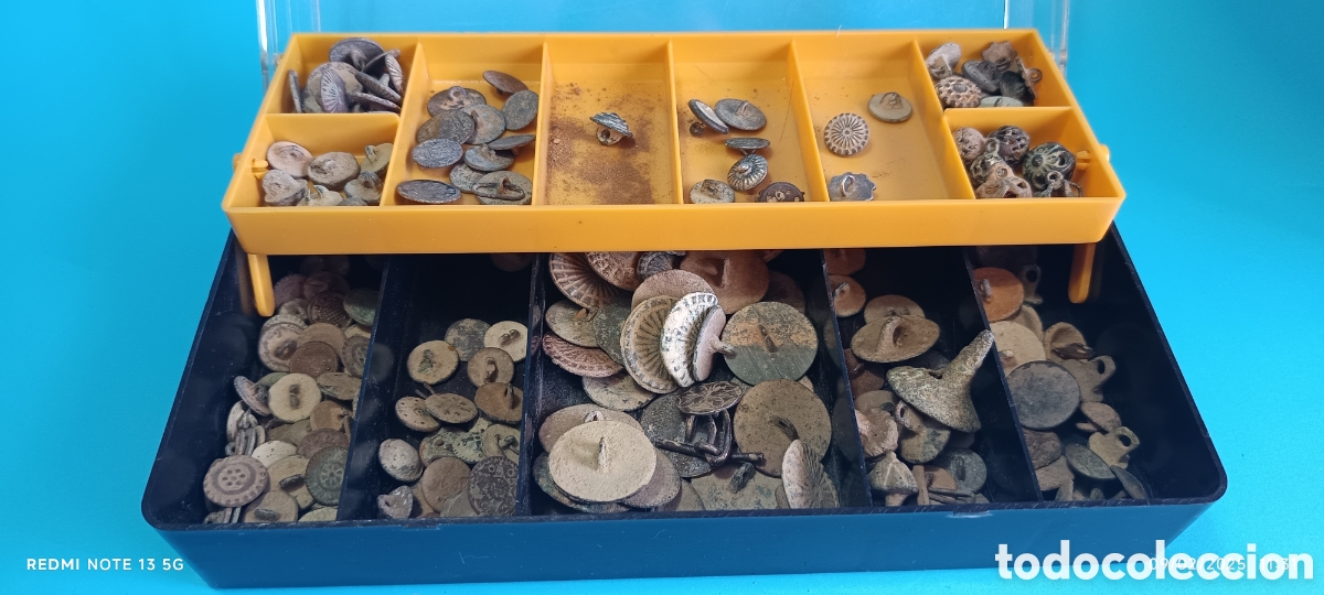 Antig&uuml;edades: Lote de 190 botones antiguos - Foto 6