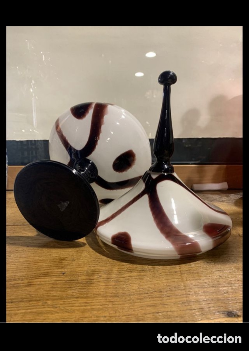 Antig&uuml;edades: Bombonera de cristal de Murano. - Foto 4