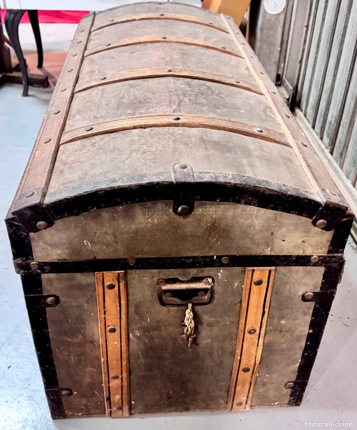 Antig&uuml;edades: ANTIGUO BAUL105x49x53cm - Foto 4