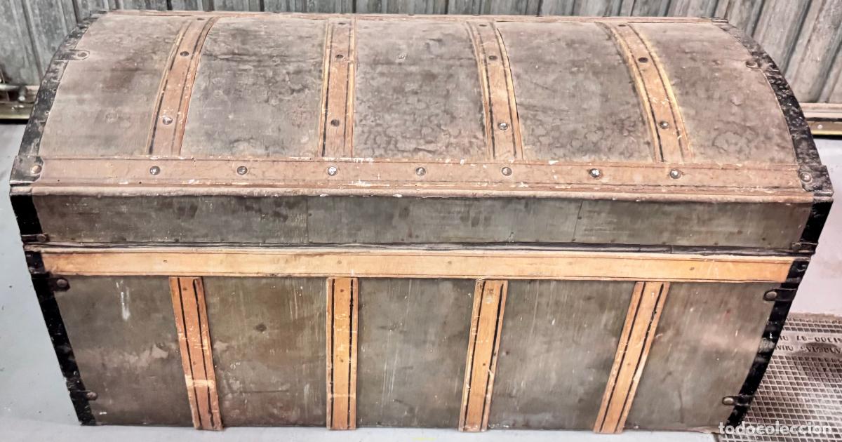 Antig&uuml;edades: ANTIGUO BAUL105x49x53cm - Foto 6