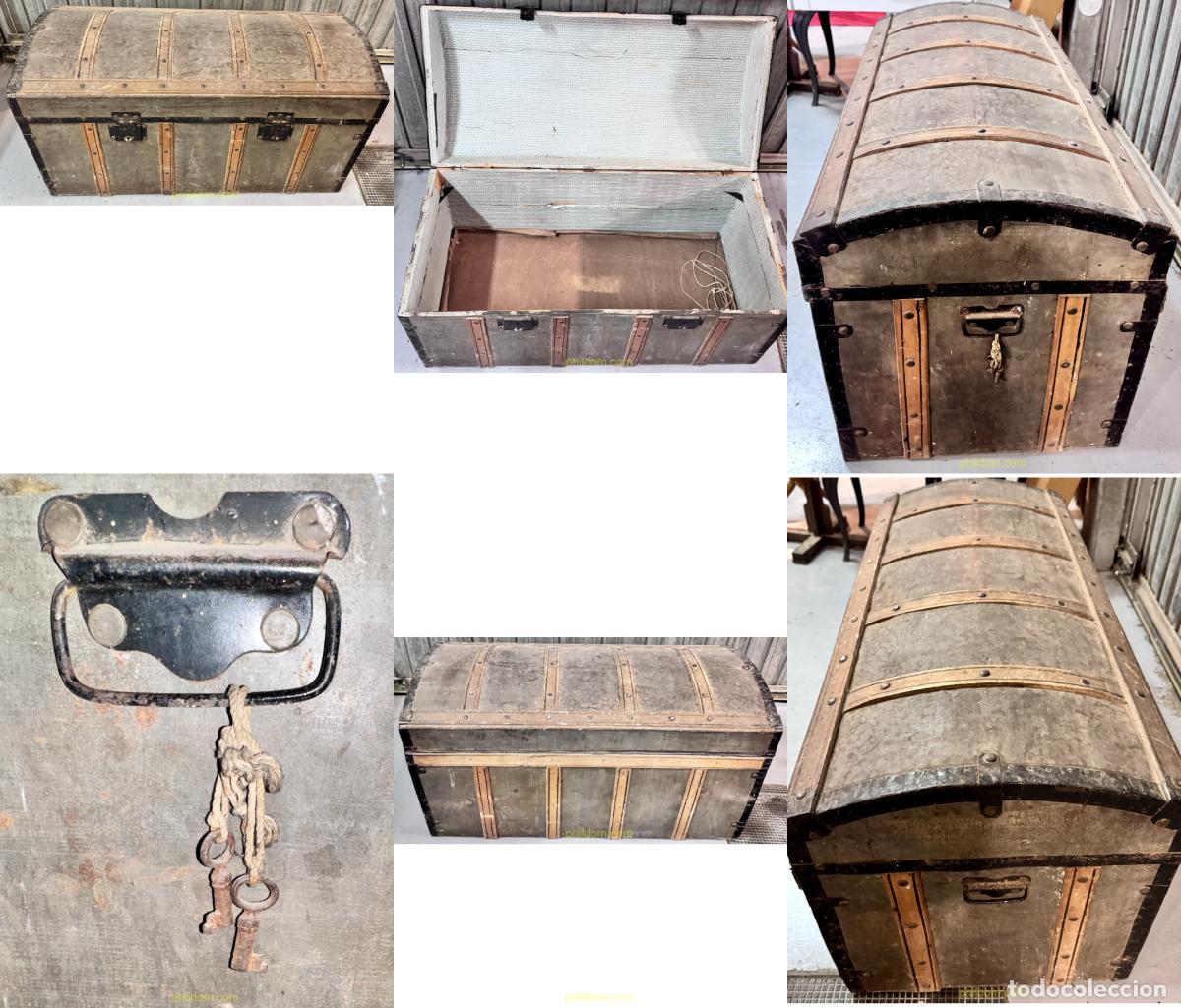 Antig&uuml;edades: ANTIGUO BAUL105x49x53cm - Foto 1