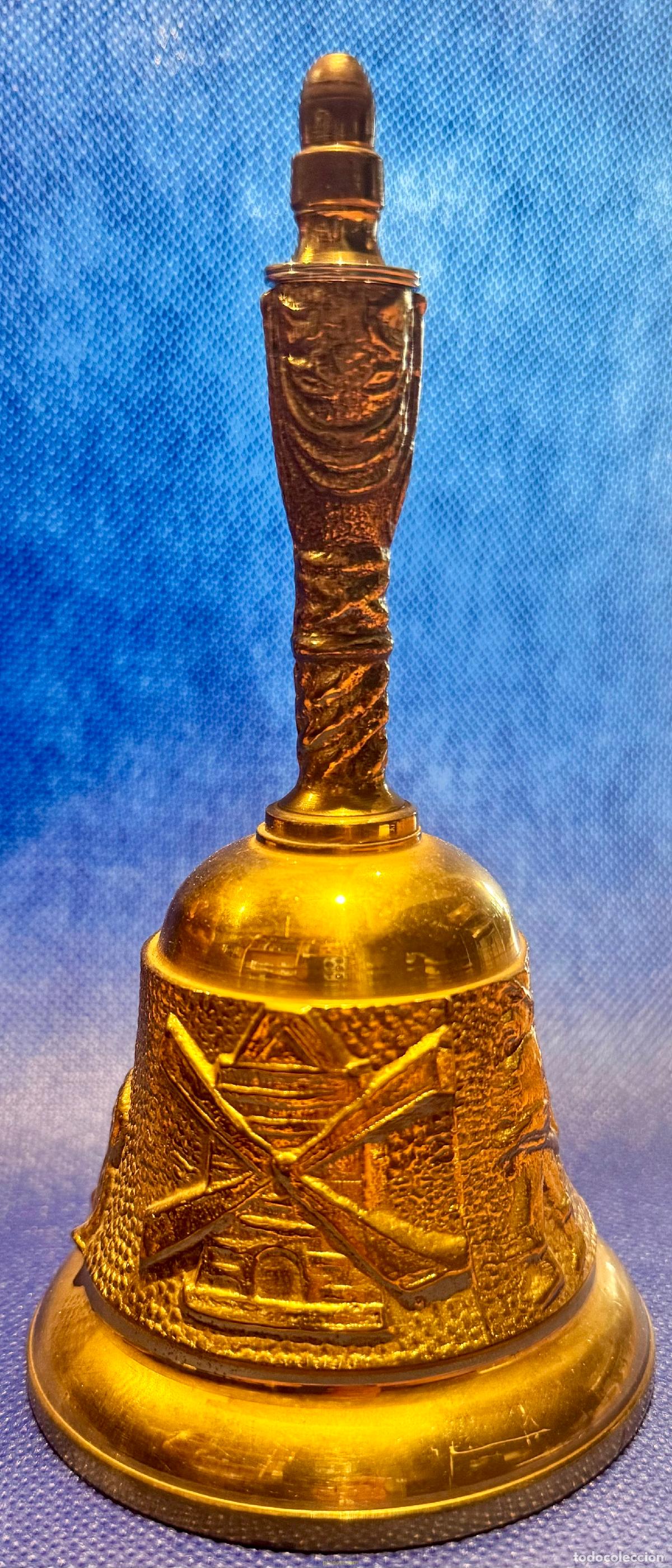 Antig&uuml;edades: ANTIGUA CAMPANA DE BRONCE 16cm - Foto 3
