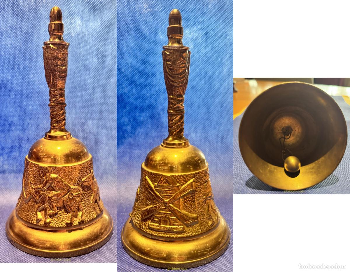 Antig&uuml;edades: ANTIGUA CAMPANA DE BRONCE 16cm - Foto 1