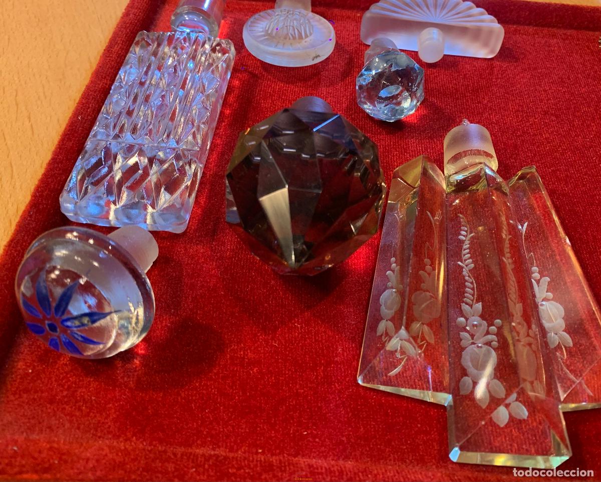 Antig&uuml;edades: LOTE 7 TAPONES DE CRISTAL - Foto 4