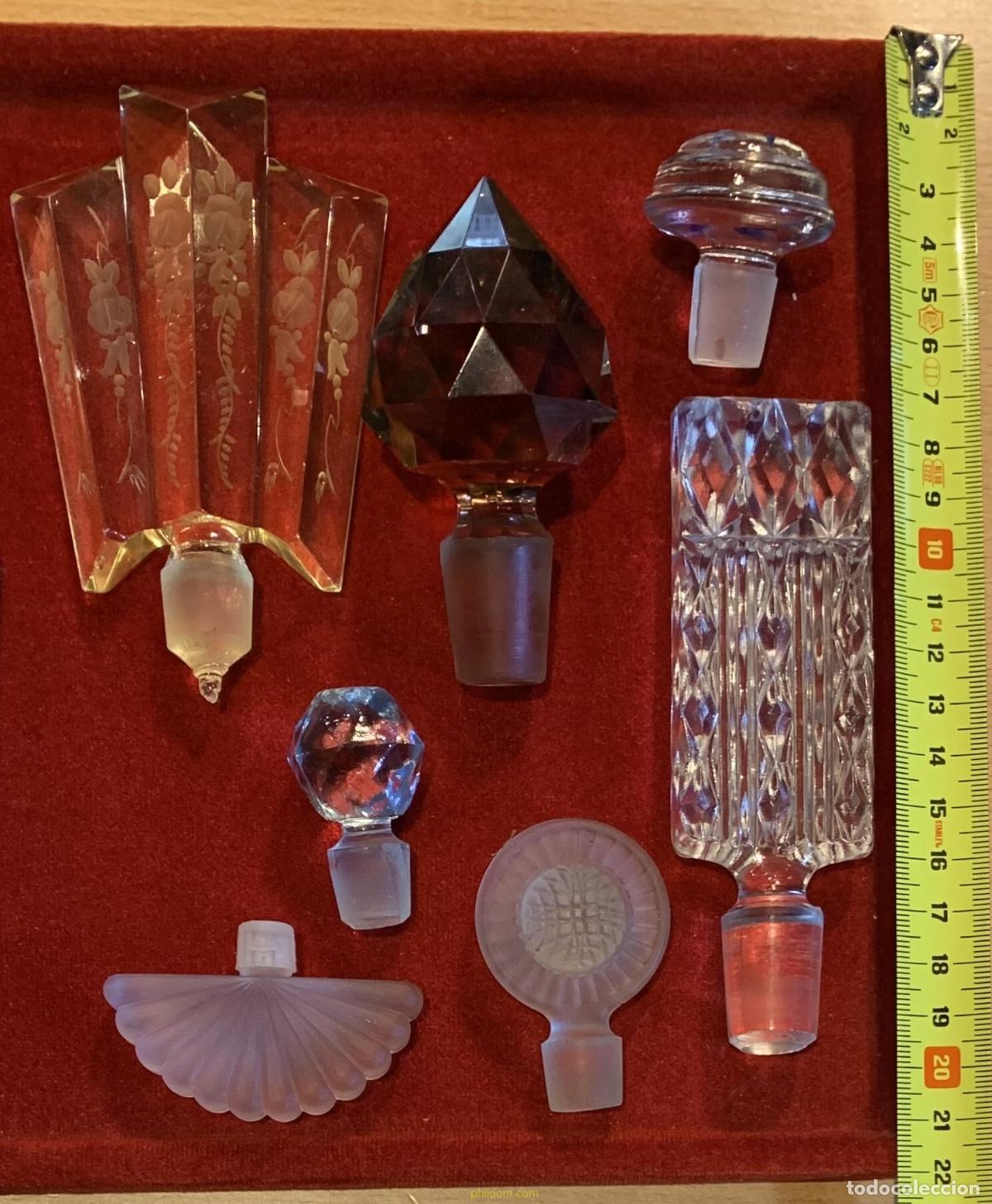 Antig&uuml;edades: LOTE 7 TAPONES DE CRISTAL - Foto 5