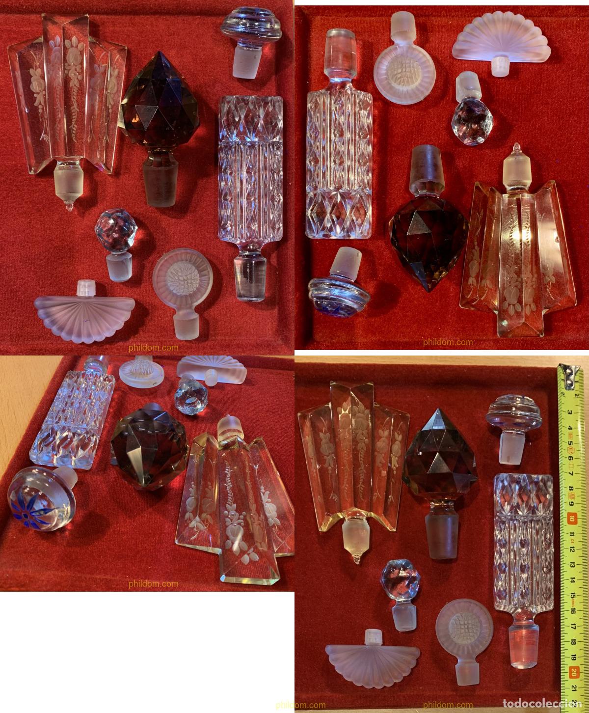 Antig&uuml;edades: LOTE 7 TAPONES DE CRISTAL - Foto 1