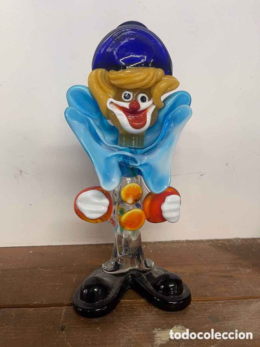 Antig&uuml;edades: Payaso de murano en buen estado - Foto 1