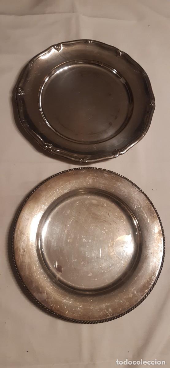 Antig&uuml;edades: Lote de dos platos planos - Foto 1
