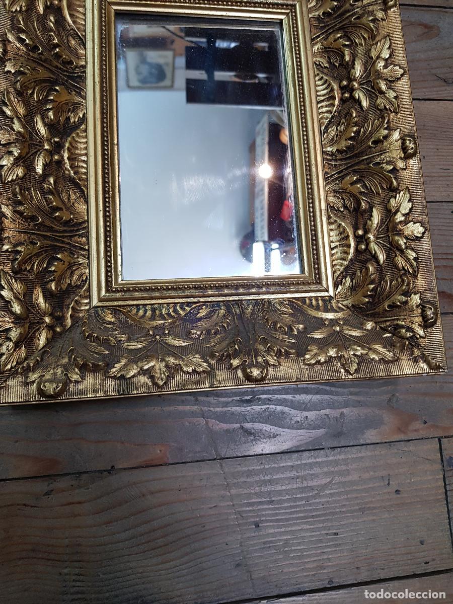 Antig&uuml;edades: ANTIGUO ESPEJO CON PAN DE ORO - Foto 2