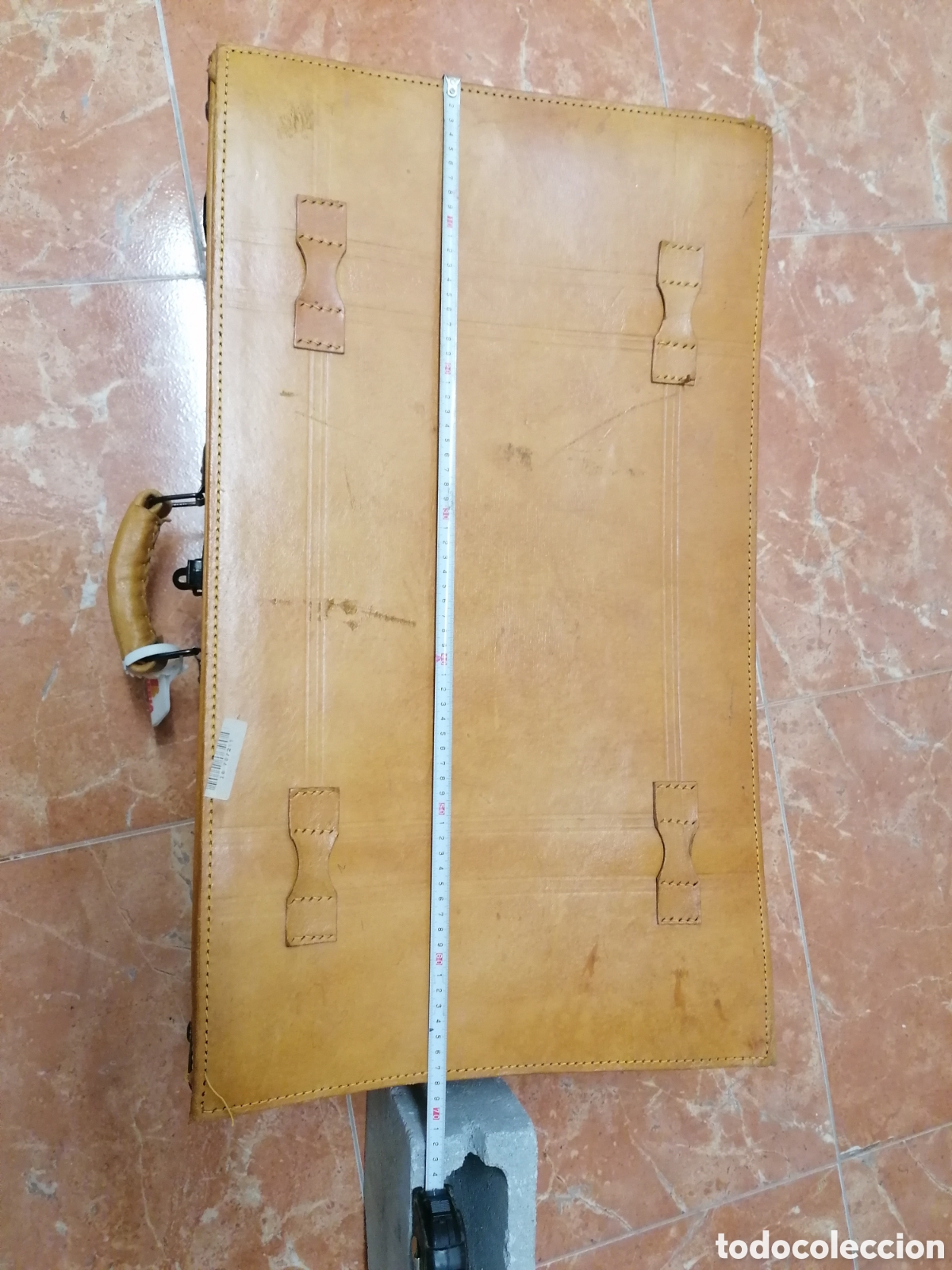 Antig&uuml;edades: Maleta antigua de cuero - Foto 10
