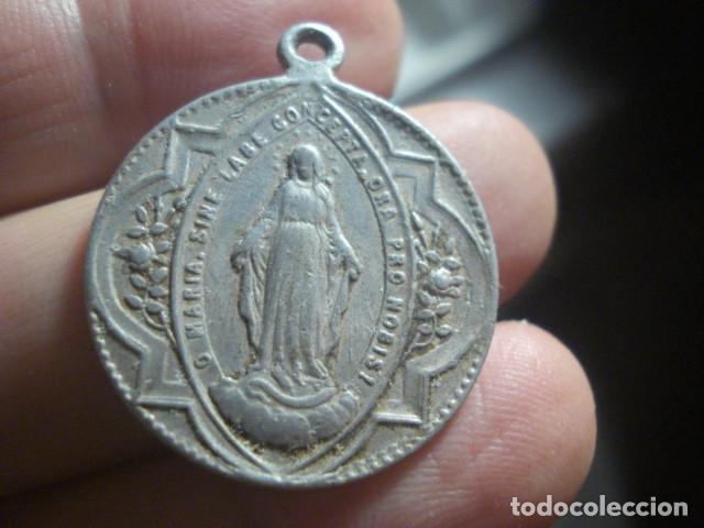 Antig&uuml;edades: MEDALLA - PAPA PIO X - ALUMINIO - Foto 2