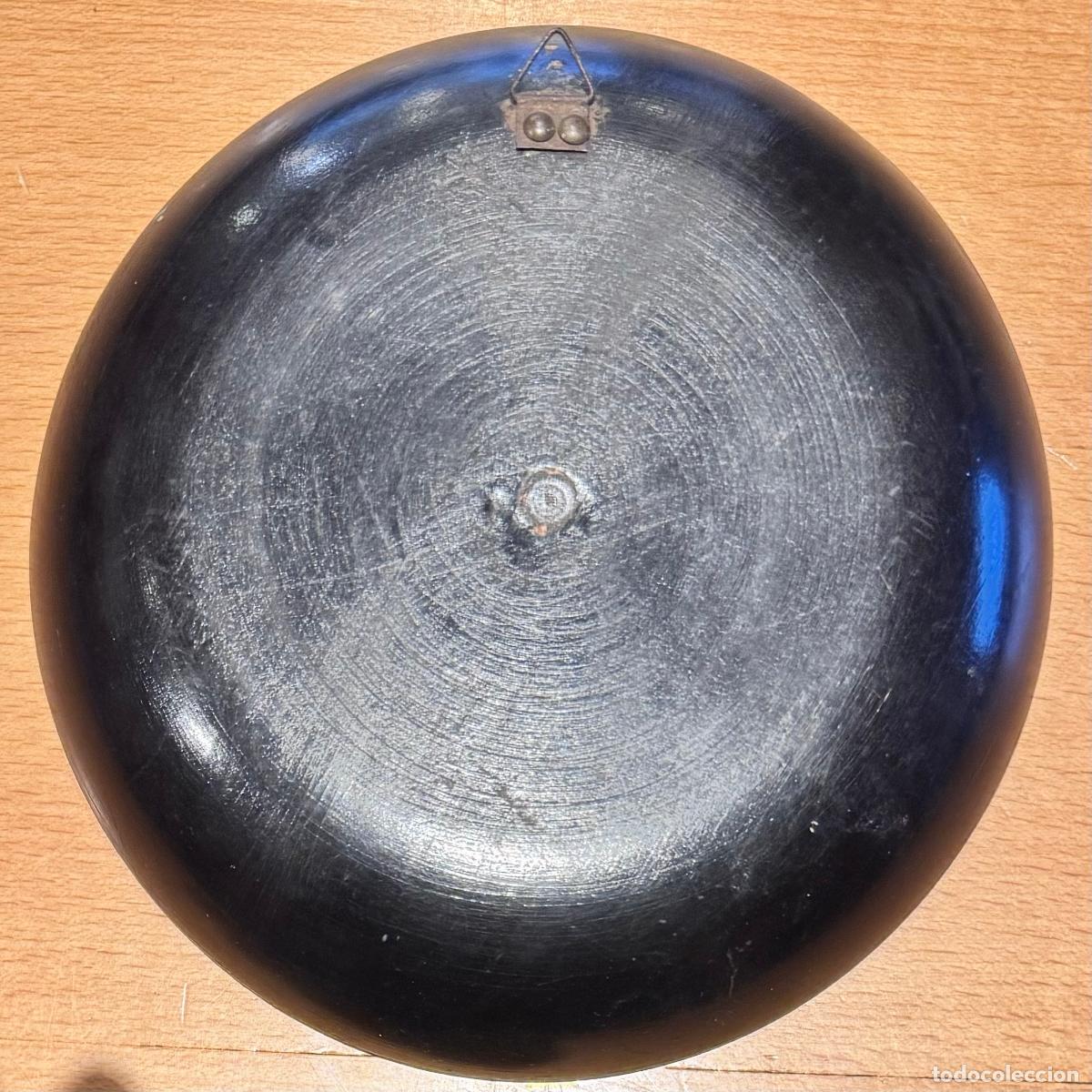 Antig&uuml;edades: PRECIOSO PLATO DE MADERA PINTADA 17cm - Foto 3