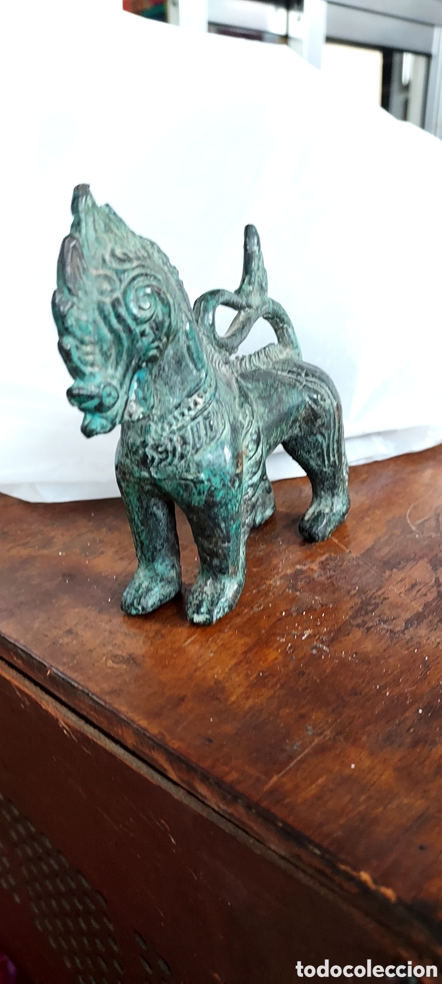 Antig&uuml;edades: Perro chino de bronce - Foto 2