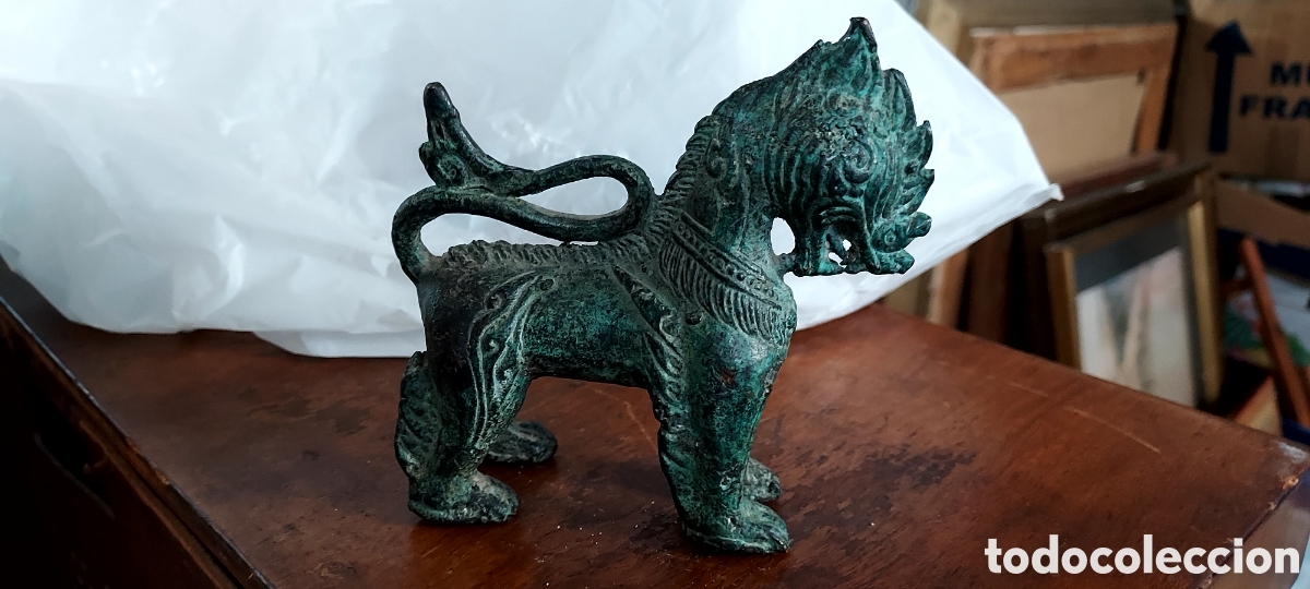 Antig&uuml;edades: Perro chino de bronce - Foto 1