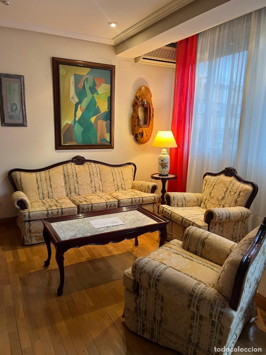 Antig&uuml;edades: Sof&aacute; Tresillo Isabelino - Foto 5