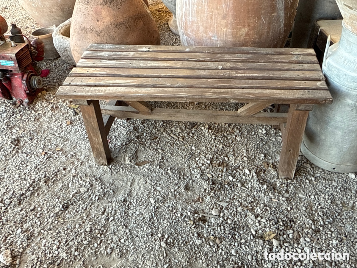 Antig&uuml;edades: Banco de madera antiguo - Foto 1