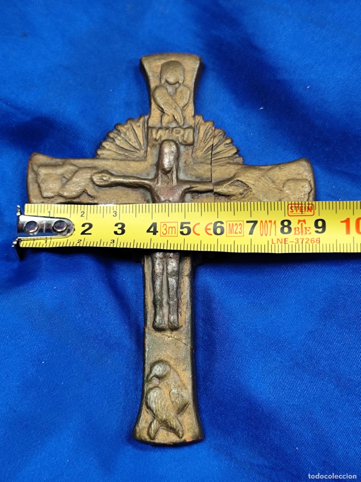 Antig&uuml;edades: CRUZ EN BRONCE, CRUCIFIJO EN BRONCE - Foto 6