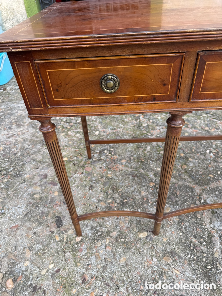 Antig&uuml;edades: Consola inglesa en madera - Foto 2