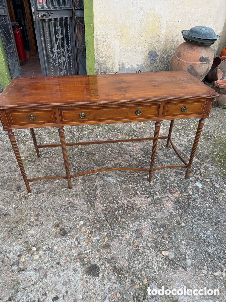 Antig&uuml;edades: Consola inglesa en madera - Foto 3