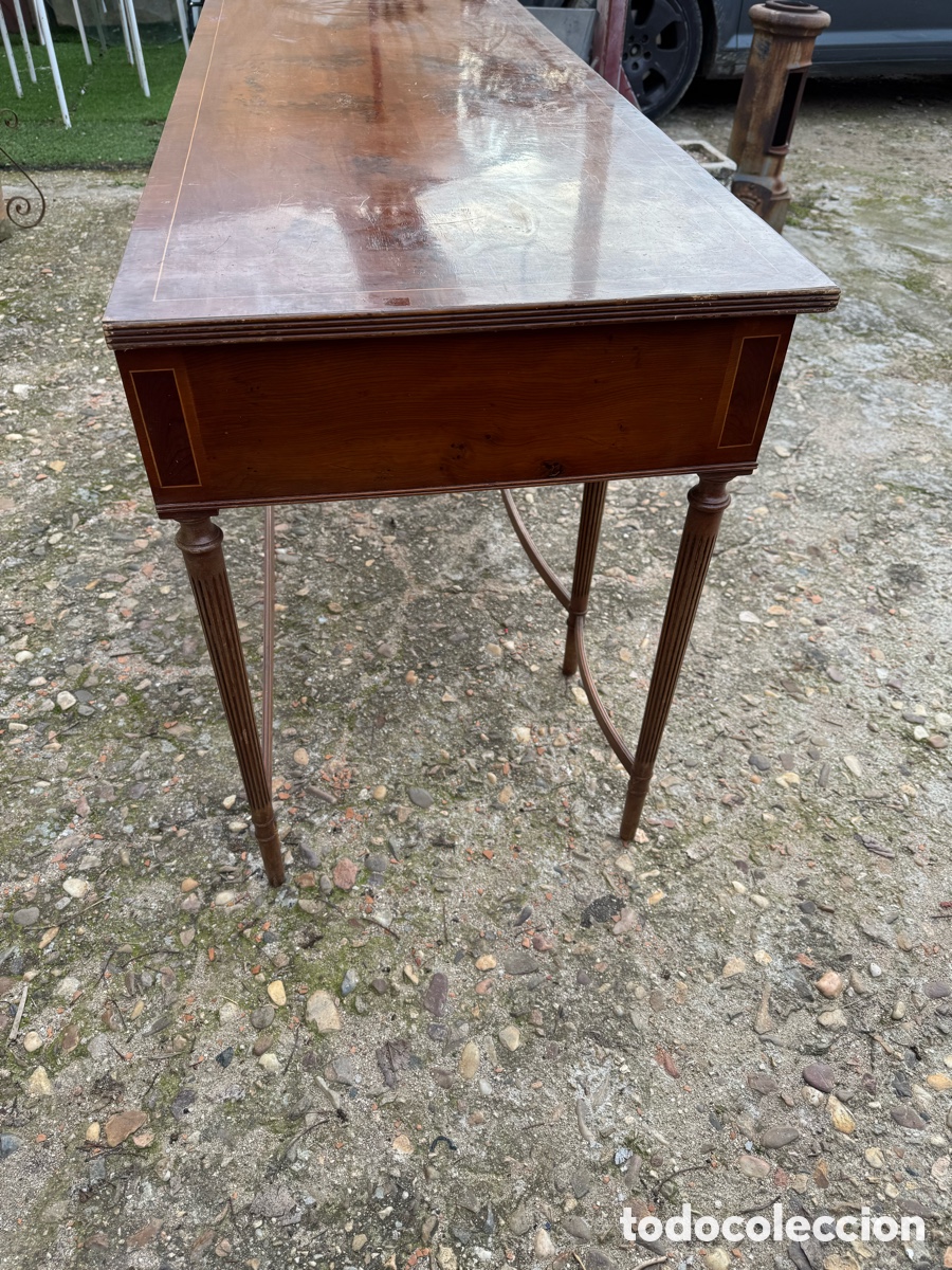 Antig&uuml;edades: Consola inglesa en madera - Foto 7