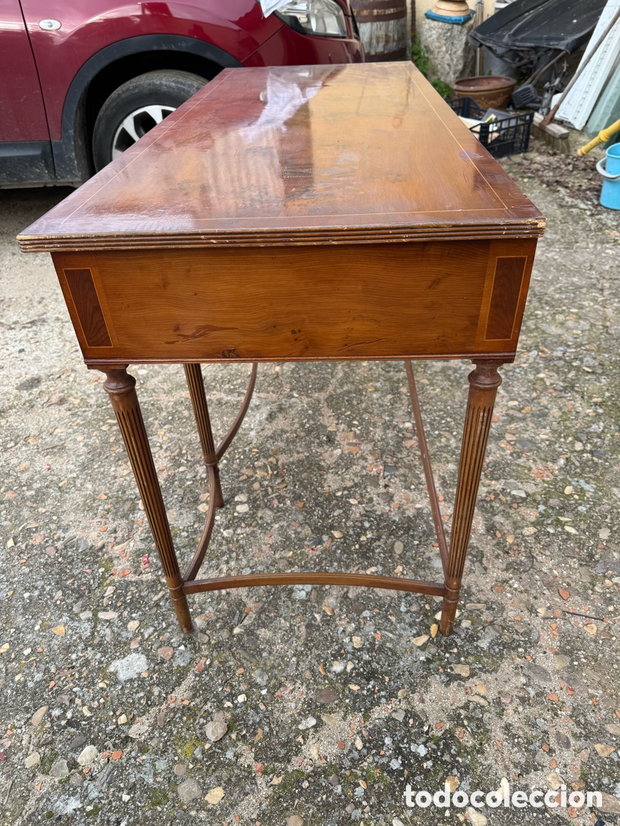 Antig&uuml;edades: Consola inglesa en madera - Foto 9