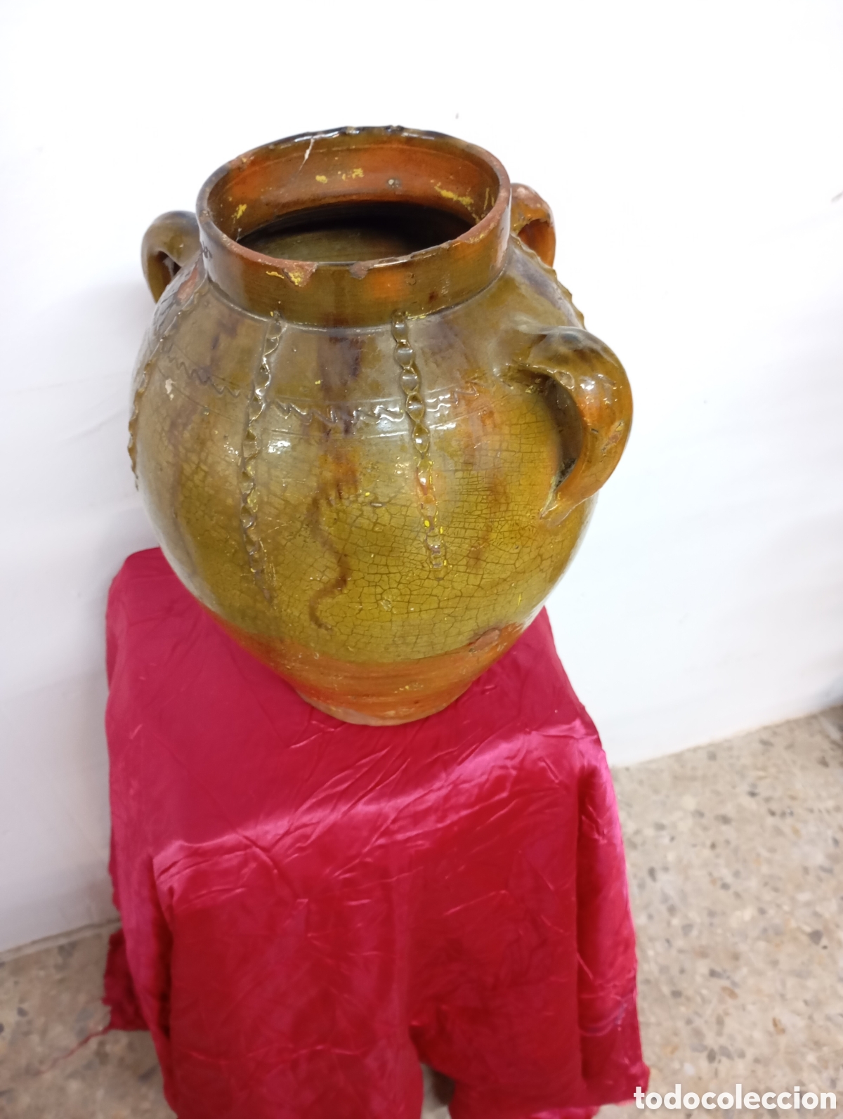 Antig&uuml;edades: OLLA COFRADIA 3 ASAS VERTR - Foto 3