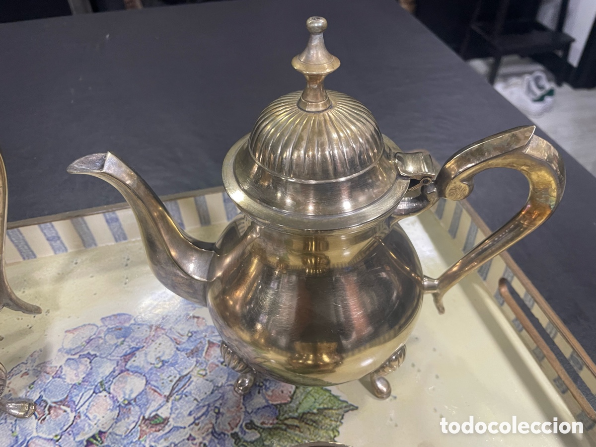 Antig&uuml;edades: Juego de caf&eacute; alpaca - Foto 3