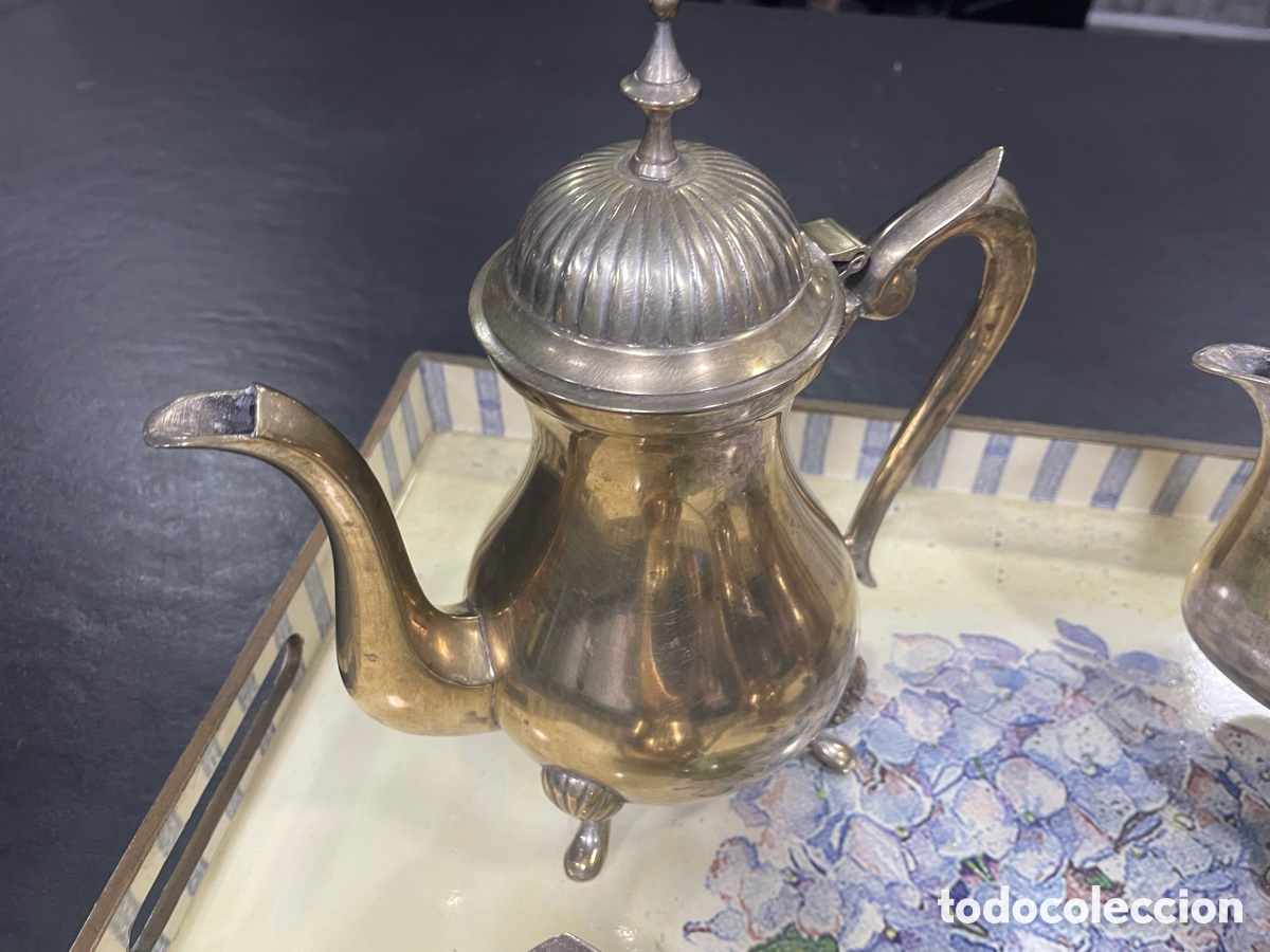 Antig&uuml;edades: Juego de caf&eacute; alpaca - Foto 4