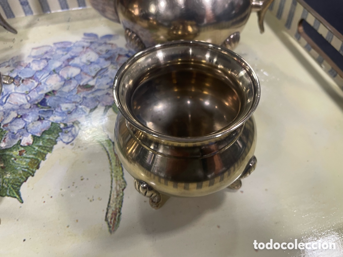 Antig&uuml;edades: Juego de caf&eacute; alpaca - Foto 5