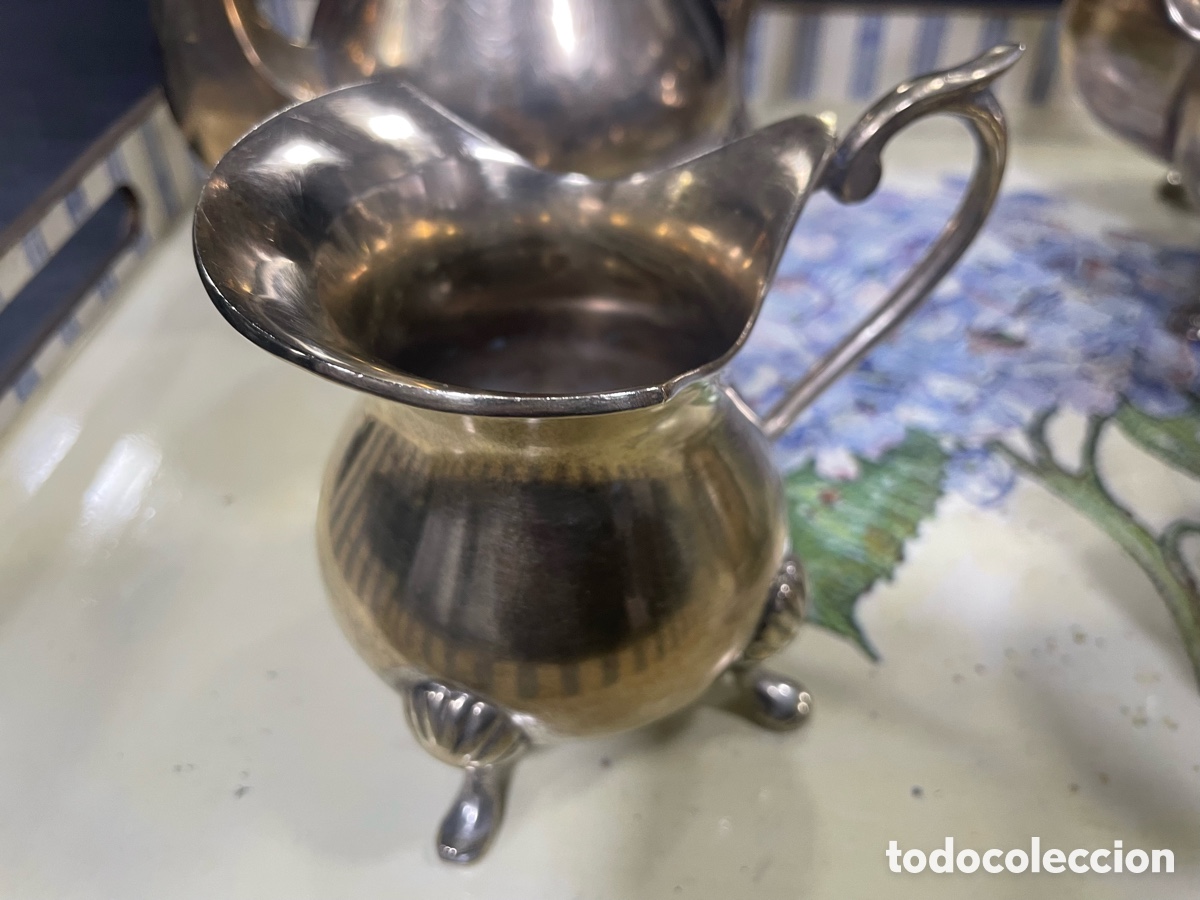Antig&uuml;edades: Juego de caf&eacute; alpaca - Foto 6