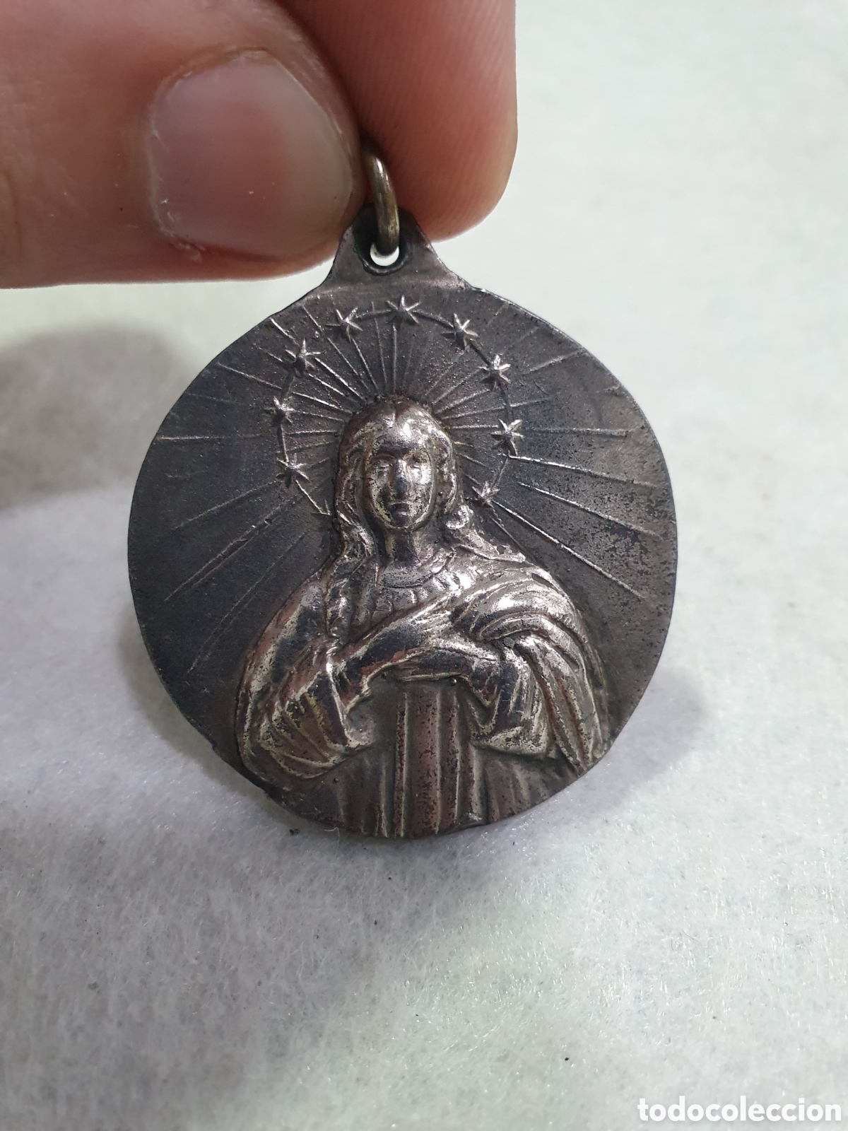 Antig&uuml;edades: Medalla religiosa Inmaculada. (L8) - Foto 1