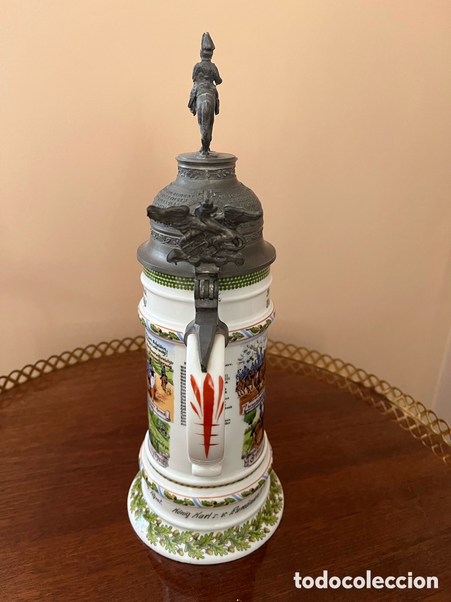 Antig&uuml;edades: Jarra de cerveza de Regimiento ej&eacute;rcito alem&aacute;n - Foto 4