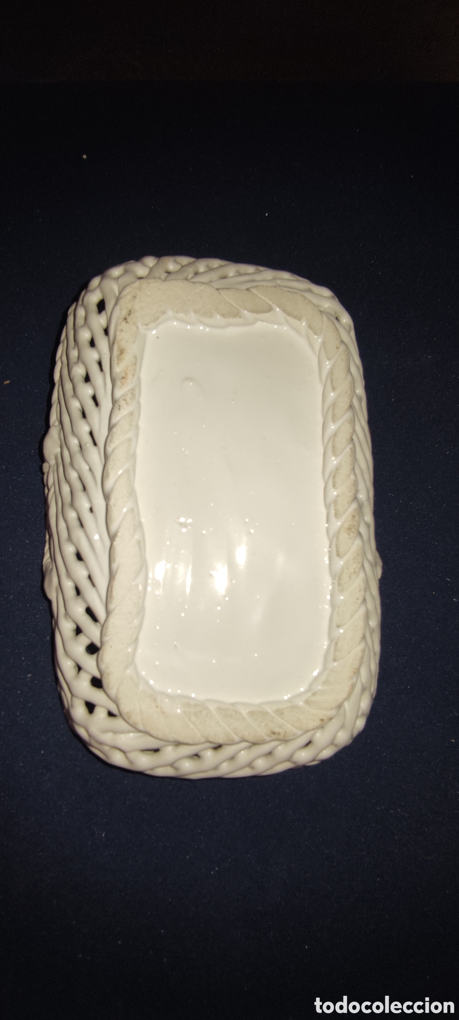 Antig&uuml;edades: Cesta de celos&iacute;a ceramica - Foto 3