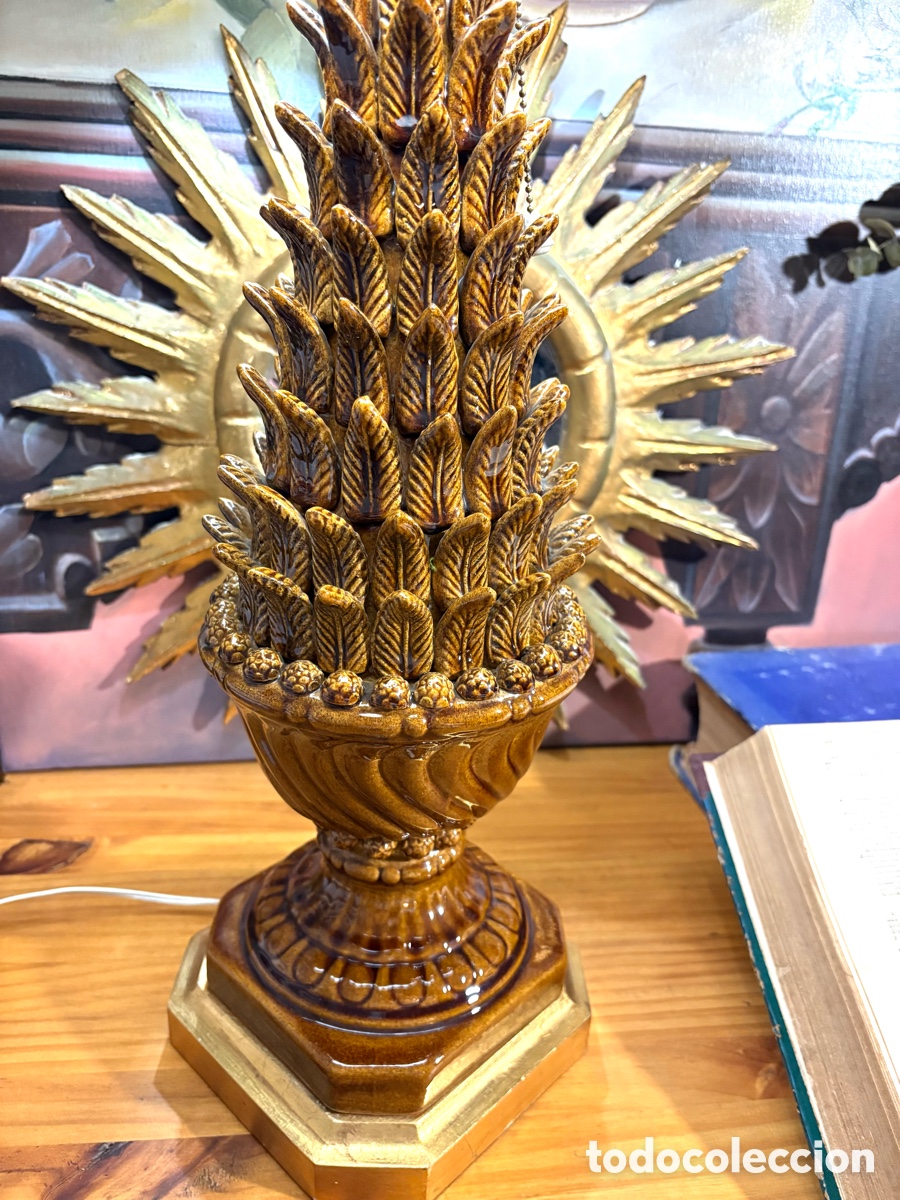 Antig&uuml;edades: ESPEJO SOL MADERA DORADA - Foto 2