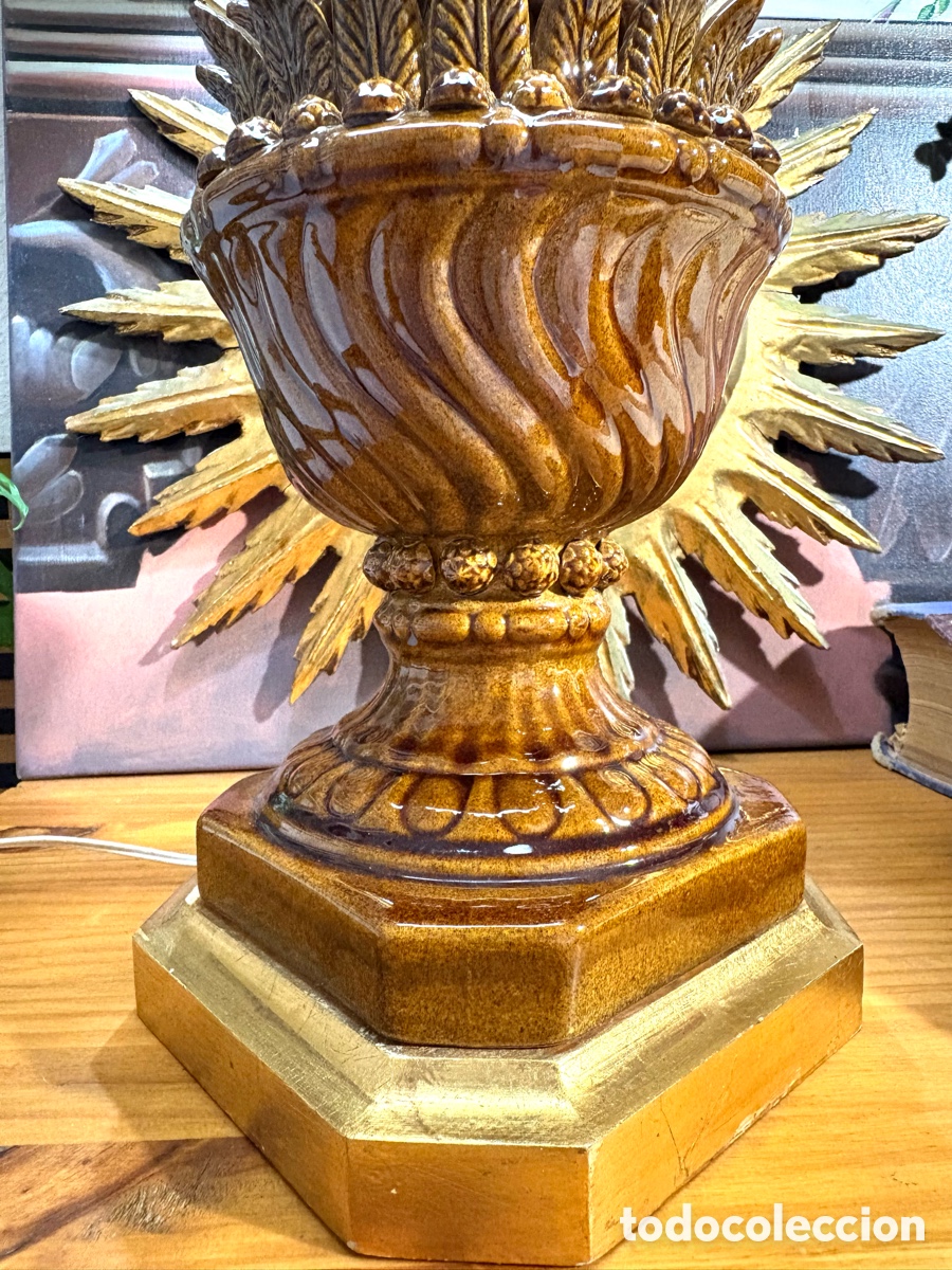 Antig&uuml;edades: ESPEJO SOL MADERA DORADA - Foto 9
