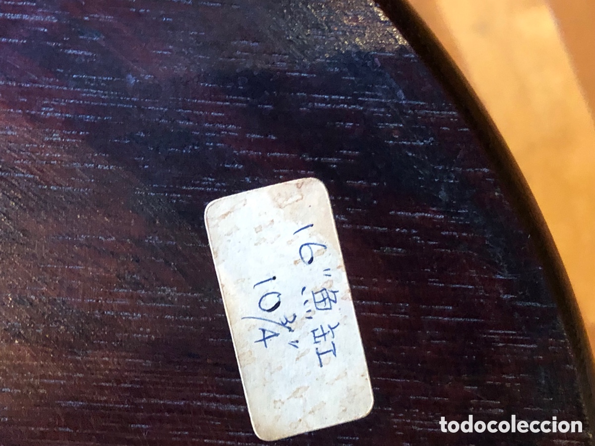 Antig&uuml;edades: Antiguo jarr&oacute;n con peana de madera maciza - Foto 9