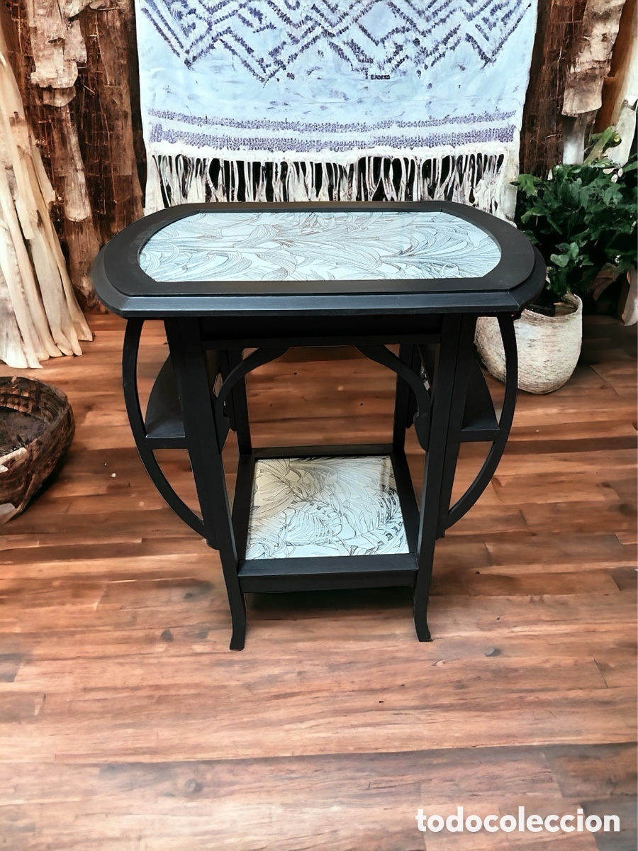 Antig&uuml;edades: Mesa auxiliar art deco restaurada - Foto 1