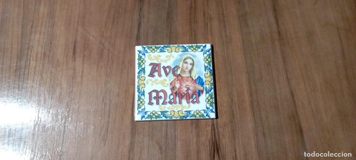Antig&uuml;edades: BALDOSA (AVE MAR&Iacute;A) 10x10 cm - Foto 1