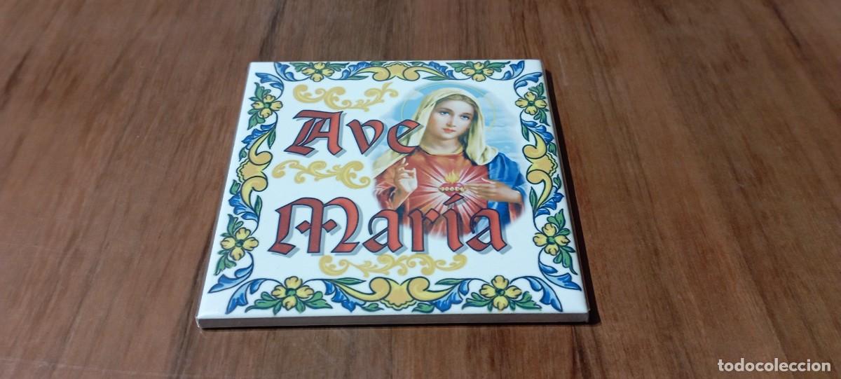 Antig&uuml;edades: BALDOSA (AVE MAR&Iacute;A) 10x10 cm - Foto 3