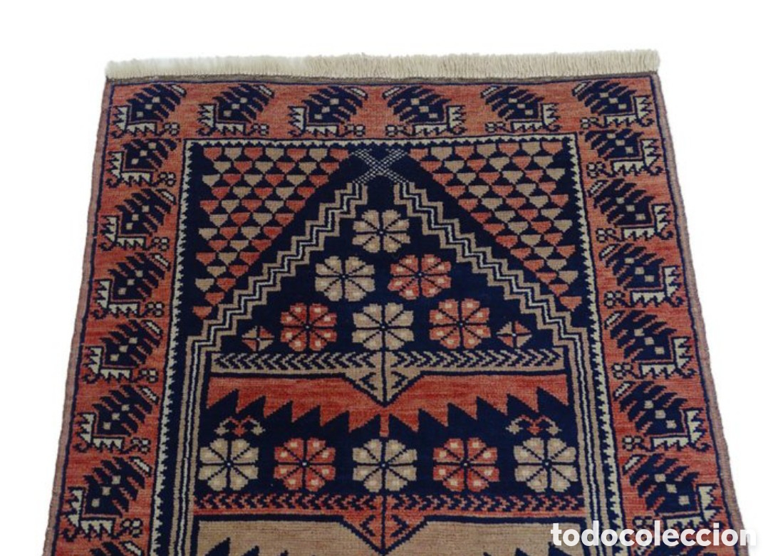 Antig&uuml;edades: Alfombra hecha a mano de lana - Foto 5