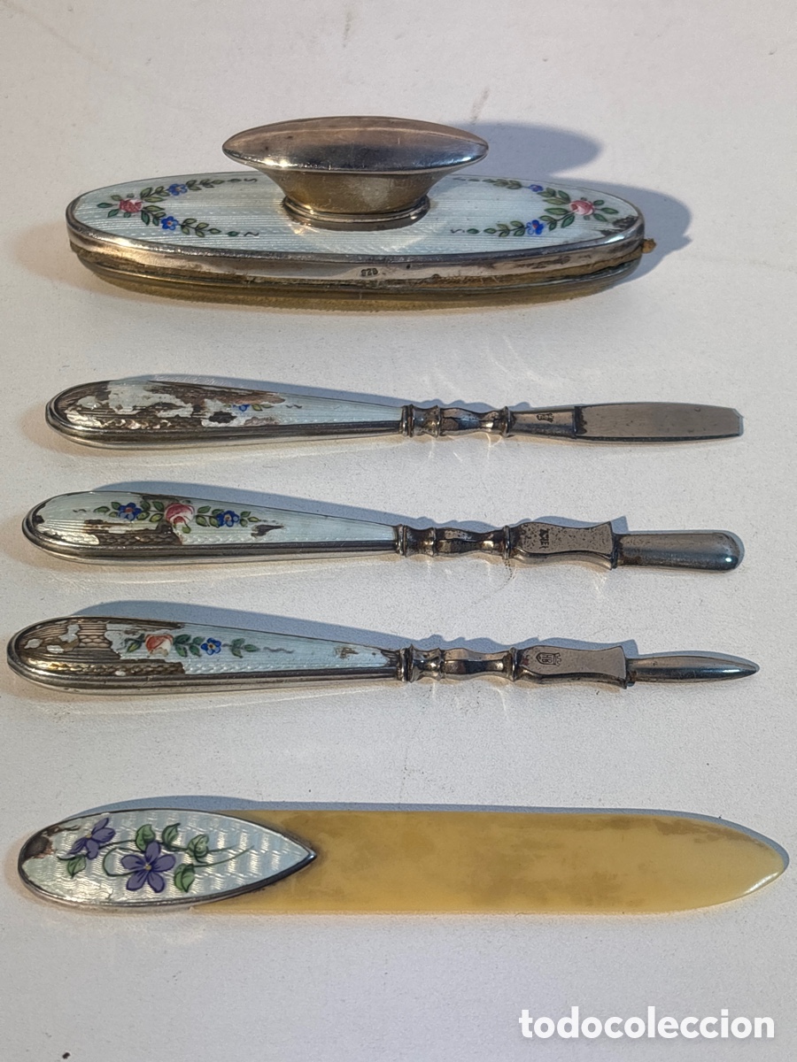 Antig&uuml;edades: Juego de manicura en Plata - Foto 1