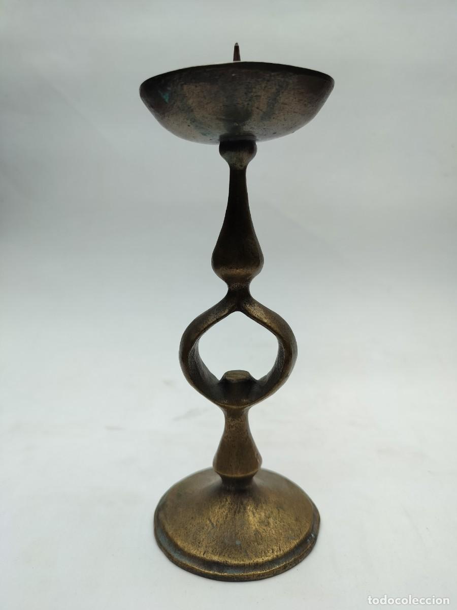Antig&uuml;edades: Candelabro bronce italiano 1950s - Foto 1