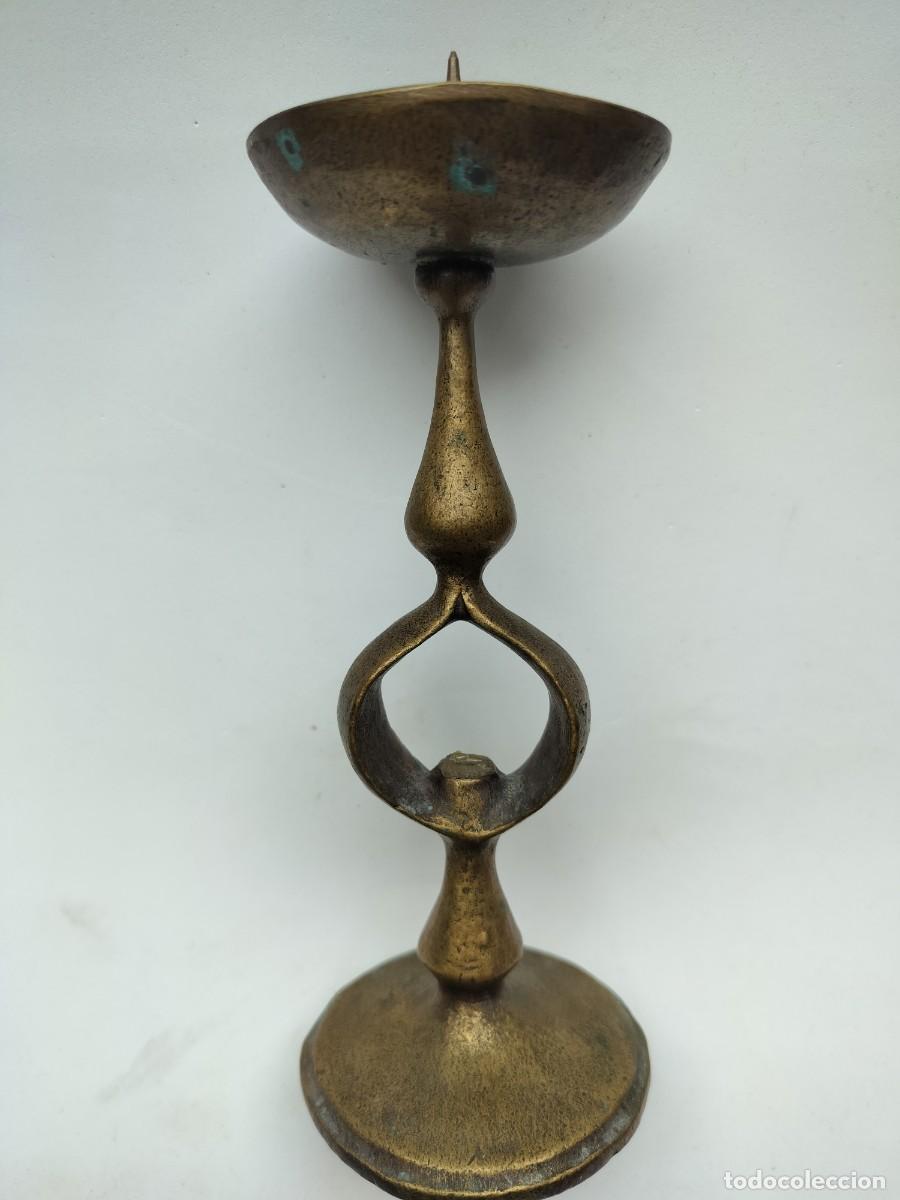 Antig&uuml;edades: Candelabro bronce italiano 1950s - Foto 2