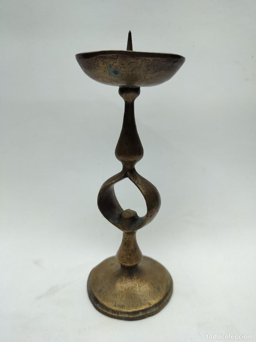 Antig&uuml;edades: Candelabro bronce italiano 1950s - Foto 3