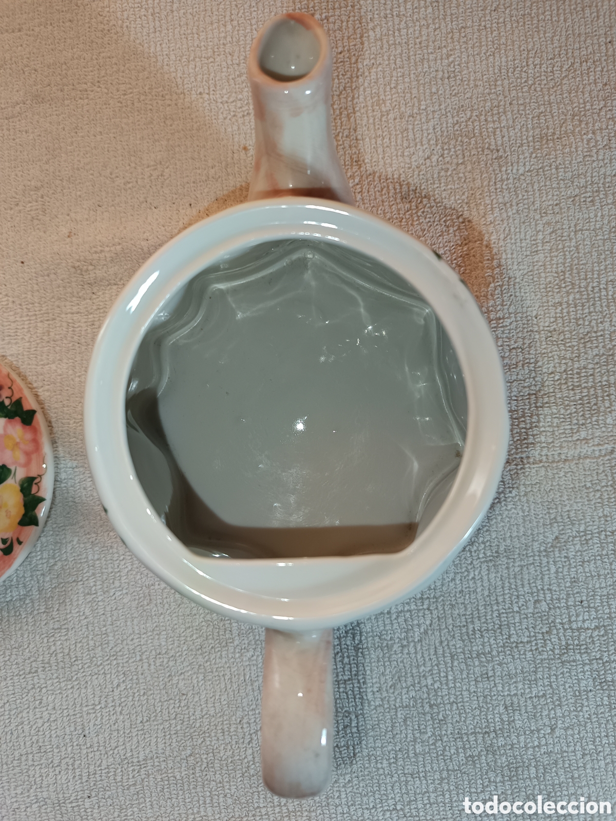Antig&uuml;edades: Tetera de porcelana con miniaturas de te. - Foto 7