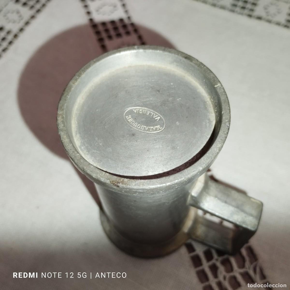 Antig&uuml;edades: JARRA DE MEDIDA DE PELTRE DE DECILITRO - Foto 5