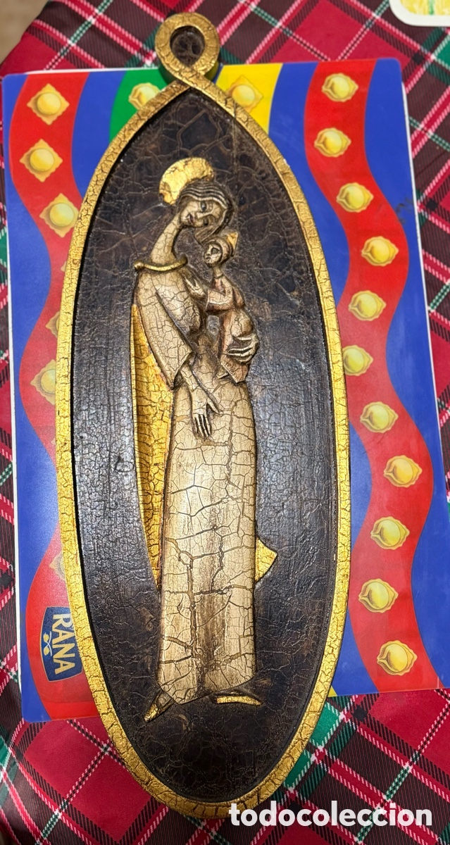 Antig&uuml;edades: Cuadro de la Virgen y el ni&ntilde;o Jes&uacute;s - Foto 1