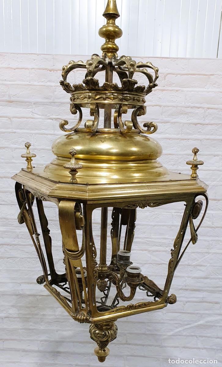 Antig&uuml;edades: Gran farol estilo Luis XVI S.XIX - Foto 2