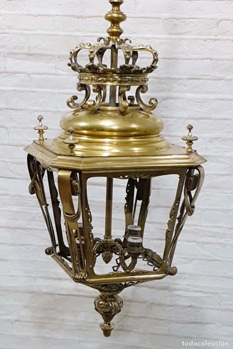 Antig&uuml;edades: Gran farol estilo Luis XVI S.XIX - Foto 1