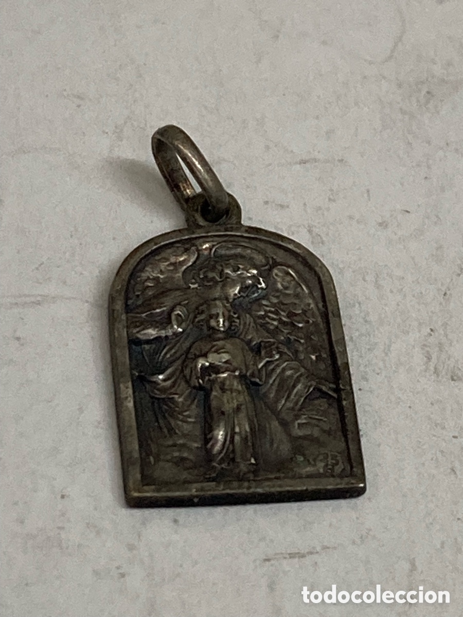 Antig&uuml;edades: Medalla de plata religiosa C412 - Foto 1
